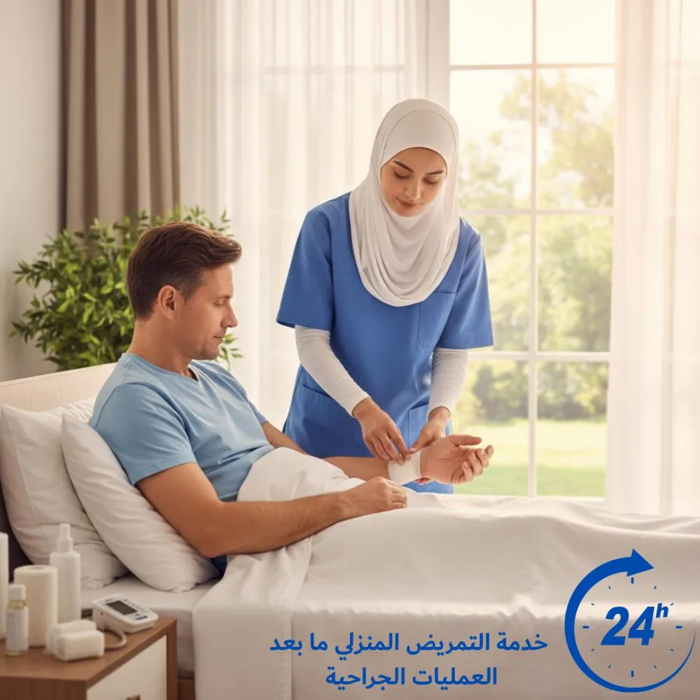 تمريض منزلي بعد العمليات 